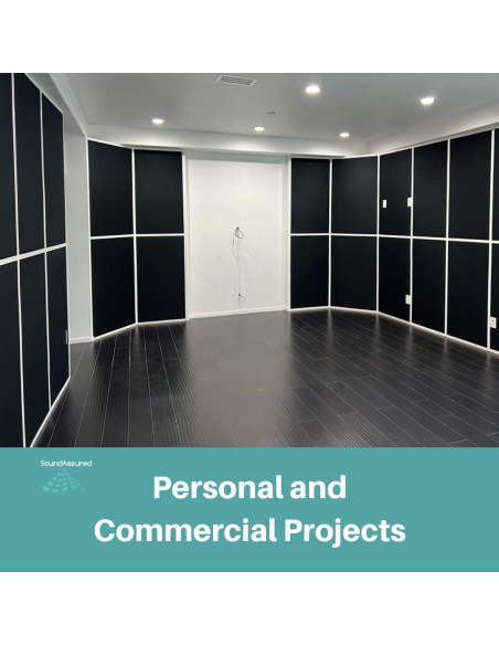 Tela Acústica SoundAssured Negra 149.86x91.44 cm para Paneles