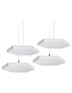 Paneles Acústicos de Techo TroyStudio - 4 Pcs 36.07x31.50x3.05 cm