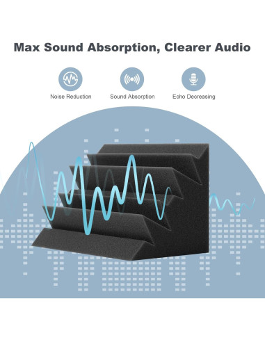 Paquete de 12 trampas de graves acústicas GUERRI 17.78cm