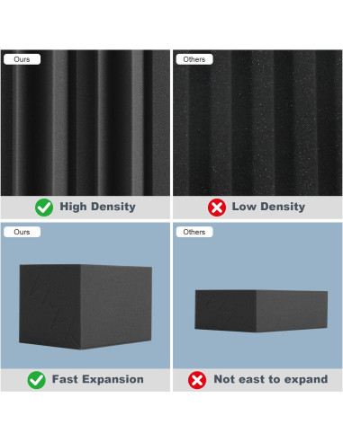 Paquete de 12 trampas de graves acústicas GUERRI 17.78cm