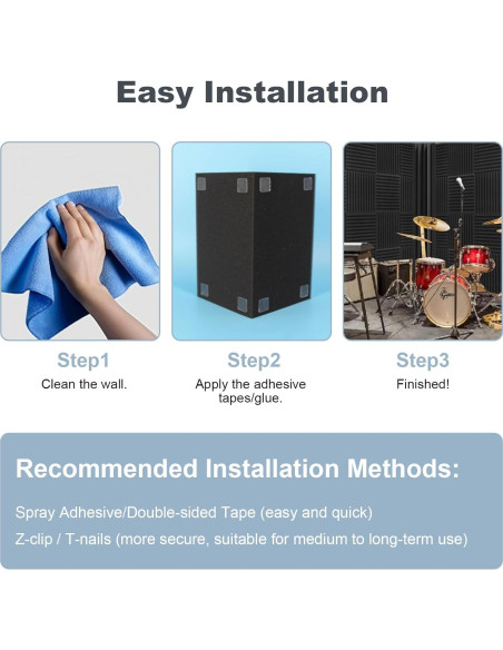 Paquete de 12 trampas de graves acústicas GUERRI 17.78cm