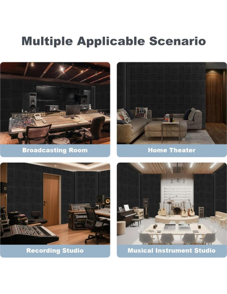 Paquete de 12 trampas de graves acústicas GUERRI 17.78cm