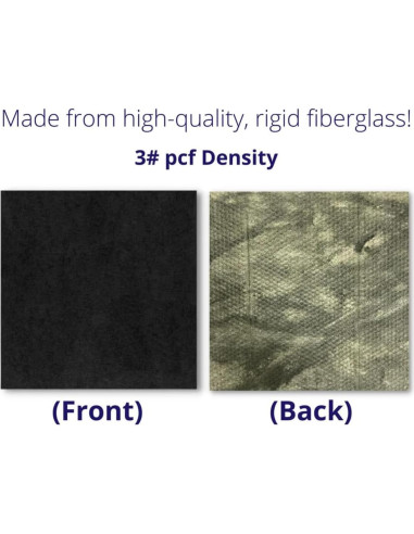 Azulejos Acústicos Soundsulate 60x60 cm - 20 Piezas Negros