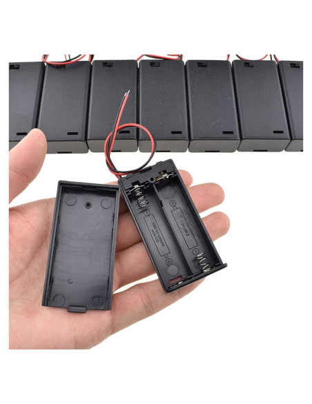 Soporte de Batería AA HAHIYO 3V con Interruptor 8 Piezas