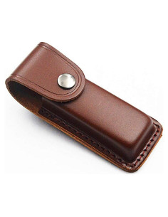 Porta cuchillo de caza JAYSSS, funda de cuero sintético 13x5cm