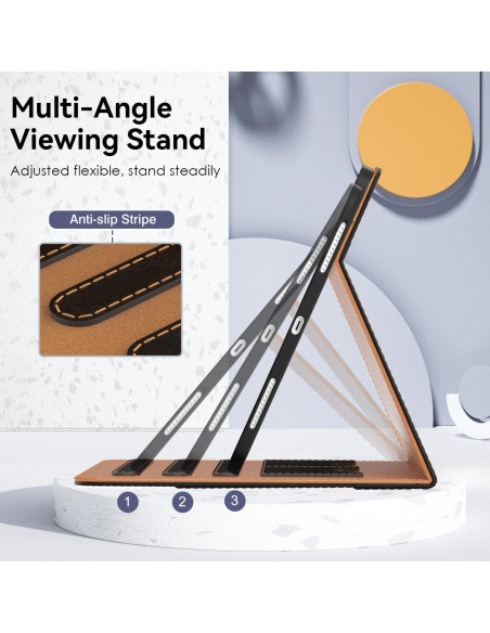 Funda OKP para iPad A16 11" 2025 / 10.9" 2022, Cuero PU