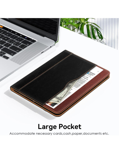 Funda OKP para iPad A16 11" 2025 / 10.9" 2022, Cuero PU