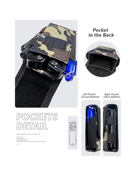 Funda para Multiherramienta MASRIN Camo Nylon 12.7cm