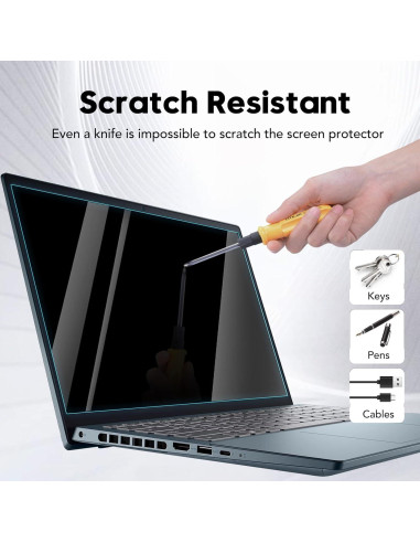 Protector de Pantalla Templado 15.6" XinWoTuo 9H Anti-Huellas