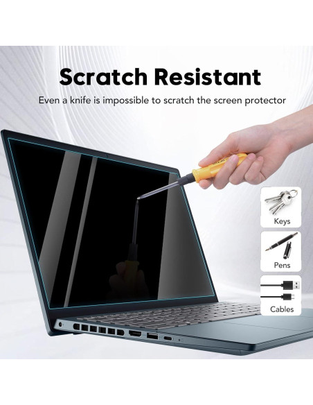 Protector de Pantalla Templado 15.6" XinWoTuo 9H Anti-Huellas