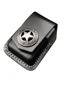 Funda de Cuero para Encendedor Heiluxe con Hebilla - Negro