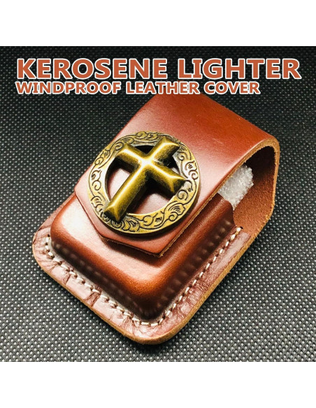 Funda de Cuero para Encendedor Heiluxe con Hebilla - Negro