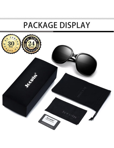Gafas de sol grandes Joopin para mujer polarizadas UV400 Gafas de sol grandes Joopin para mujer polarizadas UV400