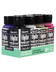 Kit de Pintura para Cuero DecoArt Stylin 8 Colores 59ml