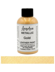 Pintura Acrílica para Cuero Angelus 118.3 ml Oro Brillante 2