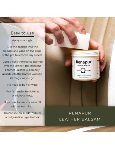 Bálsamo de Cuero Renapur 200ml - Acondicionador Natural y Protector