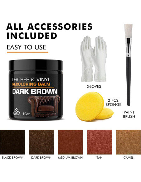 Bálsamo restaurador de color para cuero FORTIVO 388 g