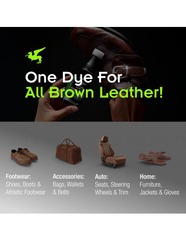 Tinte para zapatos marrón Griffin 74.8 ml - Restaurador de cuero