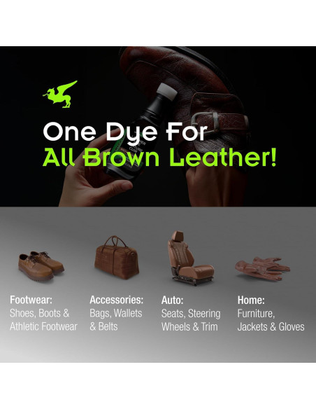 Tinte para zapatos marrón Griffin 74.8 ml - Restaurador de cuero