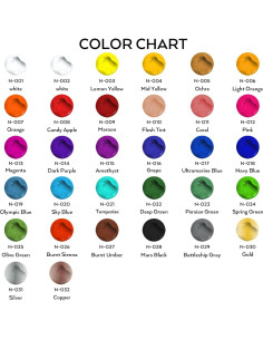 Pintura Acrílica Exterior Nicpro 32 Colores 60 ml No Tóxica 2