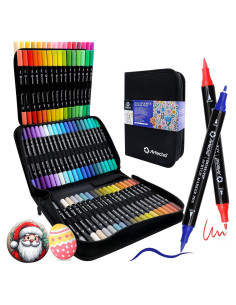 Marcadores de Pintura Acrílica Artecho 72 Colores Doble Punta
