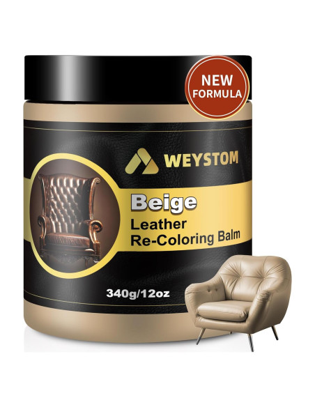 Bálsamo de Recoloración de Cuero WEYSTOM 388g Beige