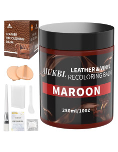 Bálsamo para Recoloración de Cuero AIUKBL Marrón Oscuro 388g