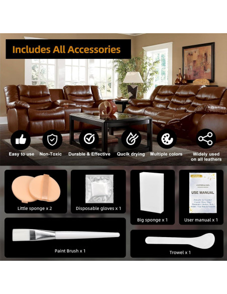 Bálsamo para Recoloración de Cuero AIUKBL Marrón Oscuro 388g