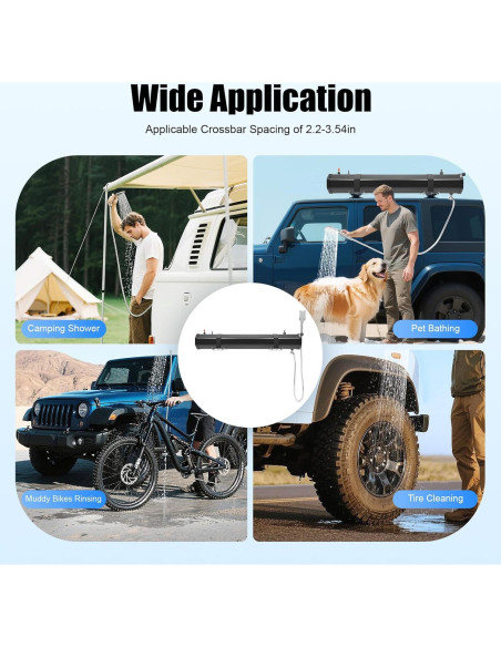 Tanque de Agua Presurizado SHZULUSE 30L Ducha Portátil Camping