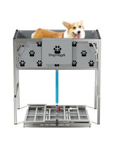 Bañera Elevada Plegable para Perros Dogvingpk 136 kg
