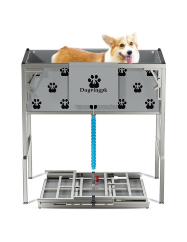 Bañera Elevada Plegable para Perros Dogvingpk 136 kg