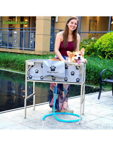 Bañera Elevada Plegable para Perros Dogvingpk 136 kg