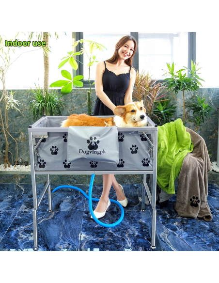 Bañera Elevada Plegable para Perros Dogvingpk 136 kg