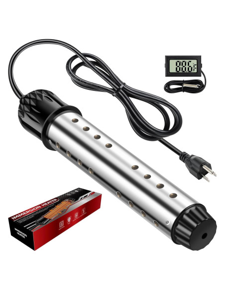 Calentador de Agua Inmersión FIVECUBS 2000W con Termómetro Digital