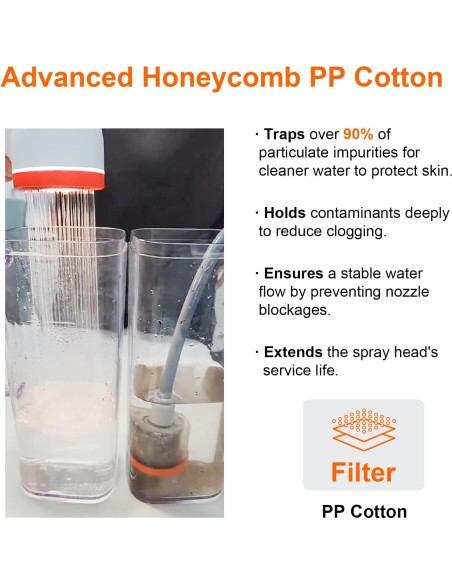 Ducha de Camping Portátil Brarvagur con Filtro y Luz LED