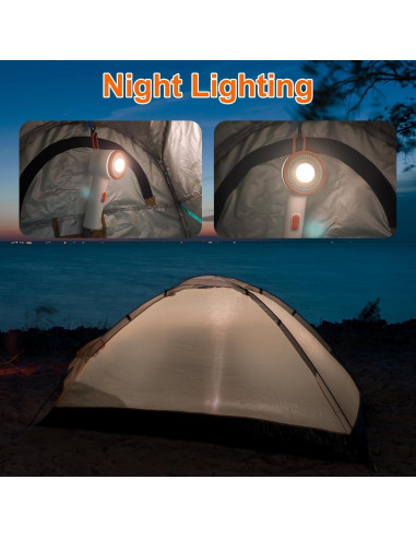 Ducha de Camping Portátil Brarvagur con Filtro y Luz LED