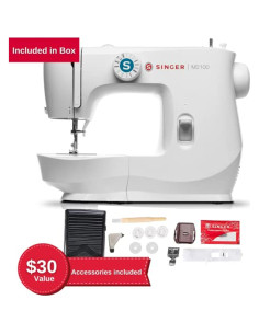 Máquina de Coser SINGER M2100 Ligera con 63 Puntadas y Luz LED 2