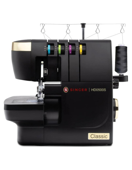 Máquina de Coser Overlock SINGER HD0500S 2/3/4 Hilos 1300 PPM