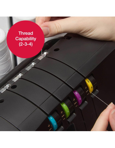 Máquina de Coser Overlock SINGER HD0500S 2/3/4 Hilos 1300 PPM