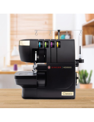 Máquina de Coser Overlock SINGER HD0500S 2/3/4 Hilos 1300 PPM