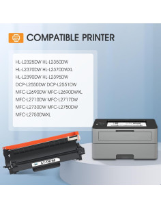 Tóner Compatible TN760 Cool Toner para Impresora Brother 2