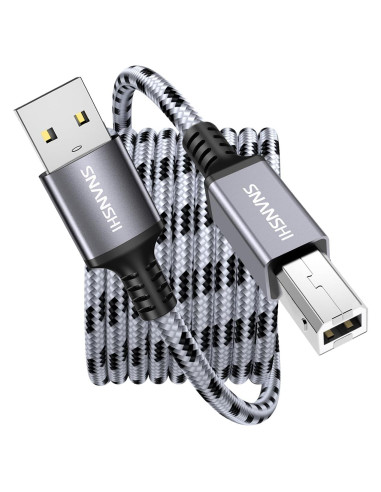 Cable de Impresora USB 2.0 SNANSHI 1.83m - A a B, Alta Velocidad