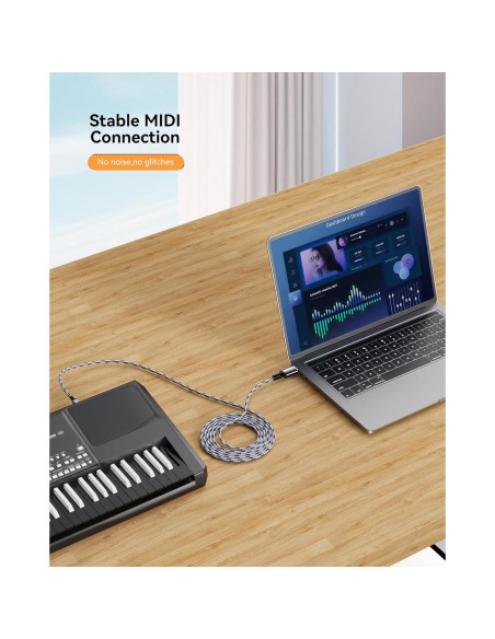 Cable de Impresora USB 2.0 SNANSHI 1.83m - A a B, Alta Velocidad