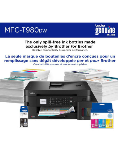 Impresora Multifuncional Brother MFC-T980DW a Color WiFi