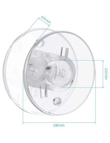 50 Bobinas de Plástico para Máquina de Coser Eoehro FR001