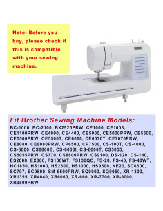 Mesa de Extensión para Máquina de Coser Brother StitchTech 29x47cm 2