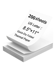 Papel Térmico Carta 21.6x27.9 cm 200 Hojas Bagvhandbagro