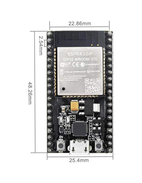 Placas de Desarrollo ESP32 hiBCTR 2.4GHz WiFi + Bluetooth