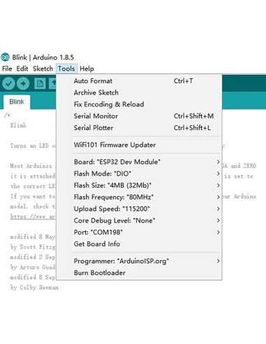 Placas de Desarrollo ESP32 hiBCTR 2.4GHz WiFi + Bluetooth