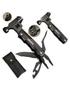 Multiherramienta HANSHI 16 en 1 con Llave Ajustable y Martillo